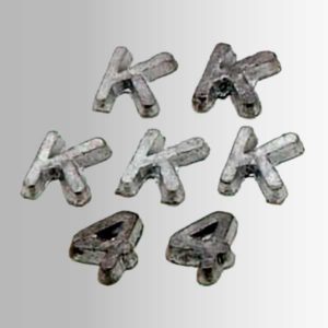 KEIYU - LETRAS Y NUMEROS DE PLOMO